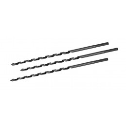 Set of 3 auger drill bits for wood, 6x230 mm