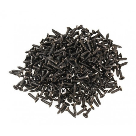 Set of 300 mini screws (2.0x6 mm, countersunk, bronze color)
