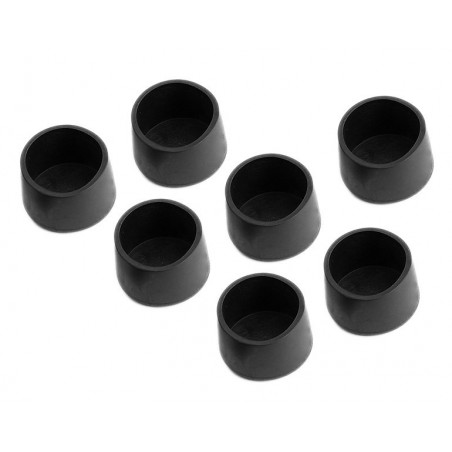 5 pezzi tappo per tubo rotondo 60 mm nero plastica Cappucci terminali tappi