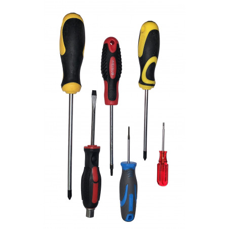Set of 6 magnetic screwdrivers (mix set)