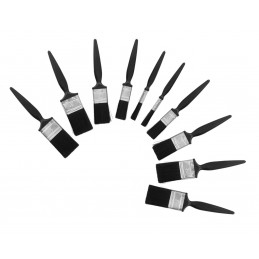 Set of 10 paint brushes (12, 25, 38 and 50 mm, plastic handle)