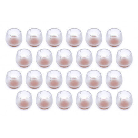 Set von 16 kunststoff Stuhlbeinkappen (Außenkappe, Filz, rund Set von 16 kunststoff Stuhlbeinkappen (Außenkappe, Filz, rund