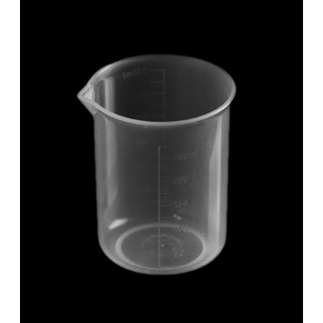 Juego de 20 tazas medidoras (250 ml, transparente, PP, para uso