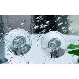Großer Set von 100 PVC-Saugnäpfen mit Metallhaken (40 mm