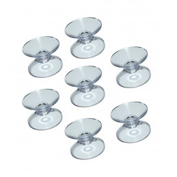 Set of 60 pvc suction cups double (30 mm)