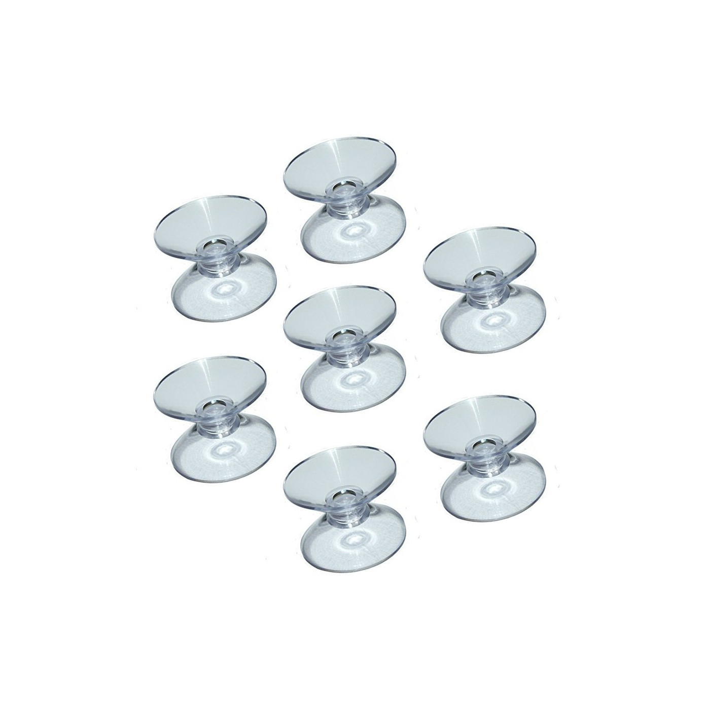 Set of 60 pvc suction cups double (30 mm) - Wood, Tools & Deco