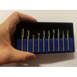 Set of high quality cutters, tungsten carbide (10 pieces, 6.35