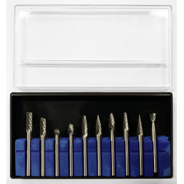 Set of high quality cutters, tungsten carbide (10 pieces, 6.35