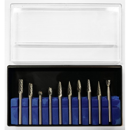 Set of high quality cutters, tungsten carbide (10 pieces, 6.35