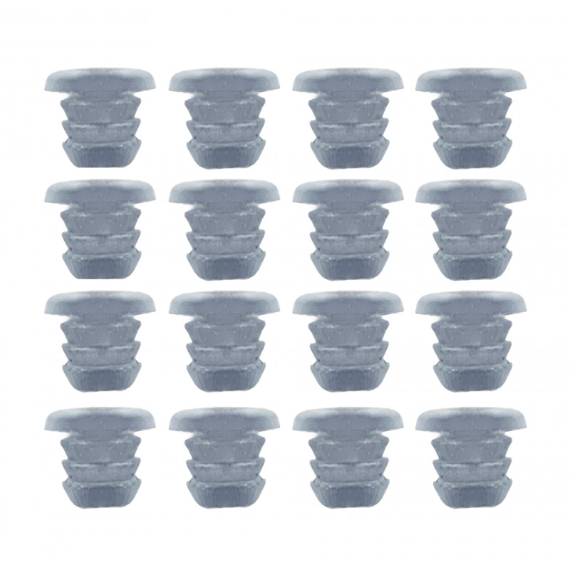 Set di 100 tappi, tamponi, paraurti in PVC (interni, rotondi