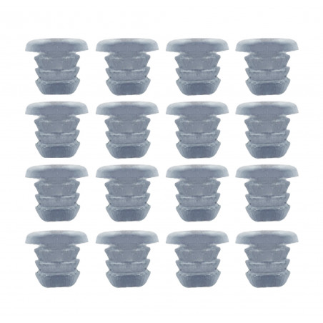 Set of 300 rubber caps, buffers, door dampers (type 1, transparent, 5 mm) - 1 Set of 300 rubber caps, buffers, door dampers (type 1, transparent, 5 mm) - 1