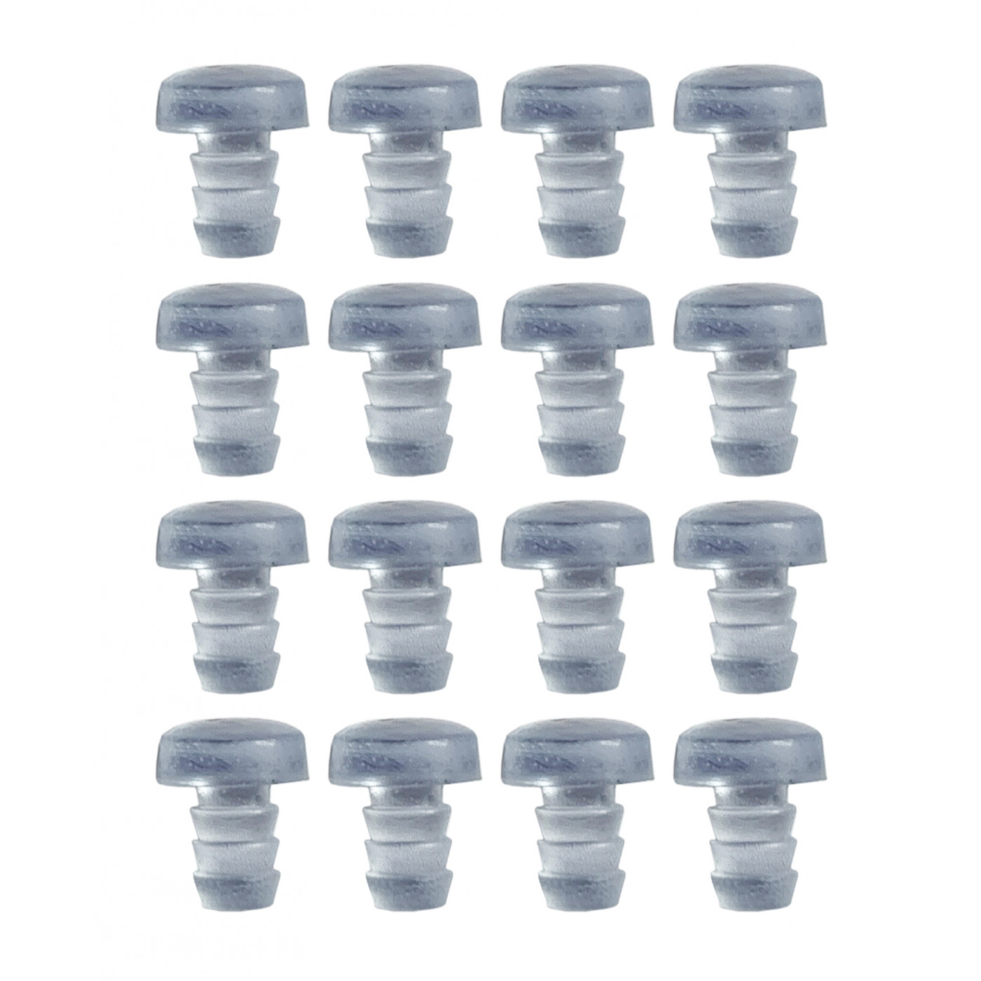 Set of 150 rubber caps, buffers, door dampers (type 2, transparent, 5