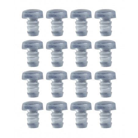 Set von 150 Gummikappen, Puffern, Türklappen (Typ 2, transparent, 5 mm) - 1 Set von 150 Gummikappen, Puffern, Türklappen (Typ 2, transparent, 5 mm) - 1
