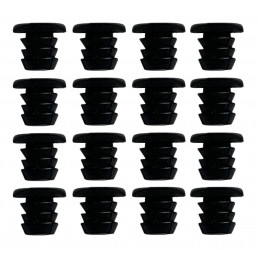 Set van 300 pvc dopjes, buffers, deurdempers (type 1, zwart, 5 mm)  - 1
