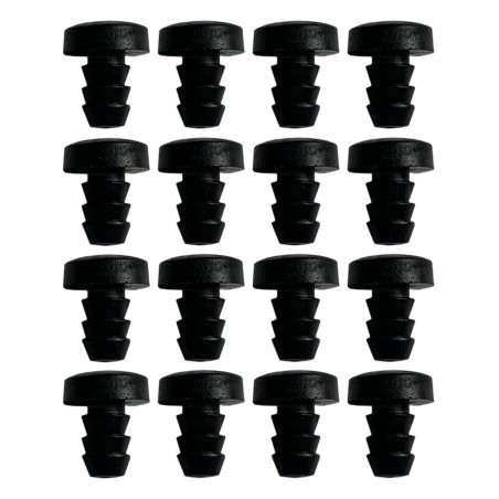 Set von 150 pvc Puffern, Türdämpfern (Typ 2, schwarz, 5 mm) Set von 150 pvc Puffern, Türdämpfern (Typ 2, schwarz, 5 mm)
