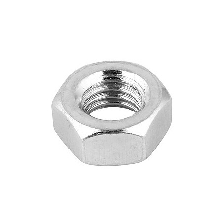 Set of 40 hexagon nuts (M4, galvanized steel, DIN 934)