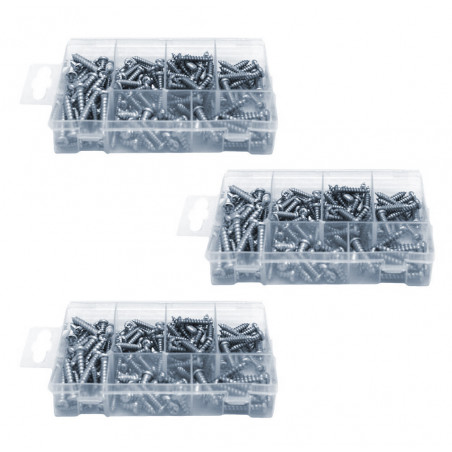 Set of 525 sheet metal screws
