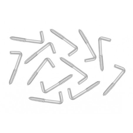 Set van 96 metalen schroefhaakjes (3 cm lengte, schroefduim)  - 1