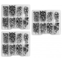 Set of 810 nuts in plastic assortment boxes (M3-M10)