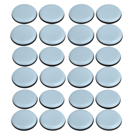 Set van 24 antikras meubelbeschermers (rond, 25 mm, PTFE) Set van 24 antikras meubelbeschermers (rond, 25 mm, PTFE)