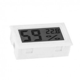 LCD indoor temperature and humidity meter (white)