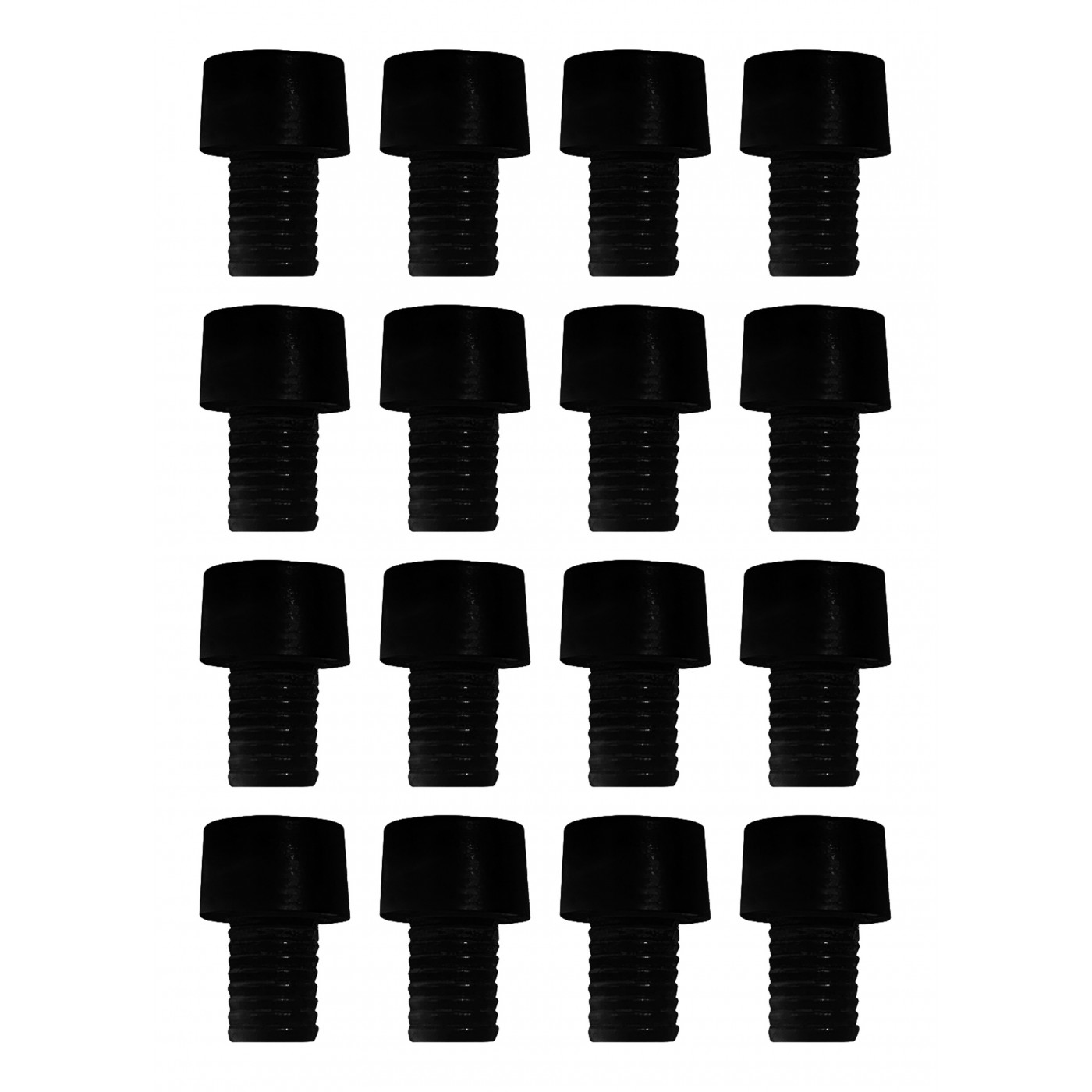 Jeu de 150 capuchons en caoutchouc, tampons, amortisseurs de porte (type 4, noir, 6 mm) - 1 Jeu de 150 capuchons en caoutchouc, tampons, amortisseurs de porte (type 4, noir, 6 mm) - 1