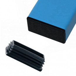 Embout de pied de chaise en plastique (rectangle, 42-49 mm