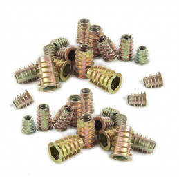 Set of 50 threaded inserts (screw-in nuts, M4x10 mm)