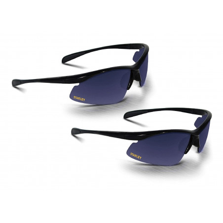 Set of 2 black safety goggles for protection during DIY jobs - 1 Set of 2 black safety goggles for protection during DIY jobs - 1