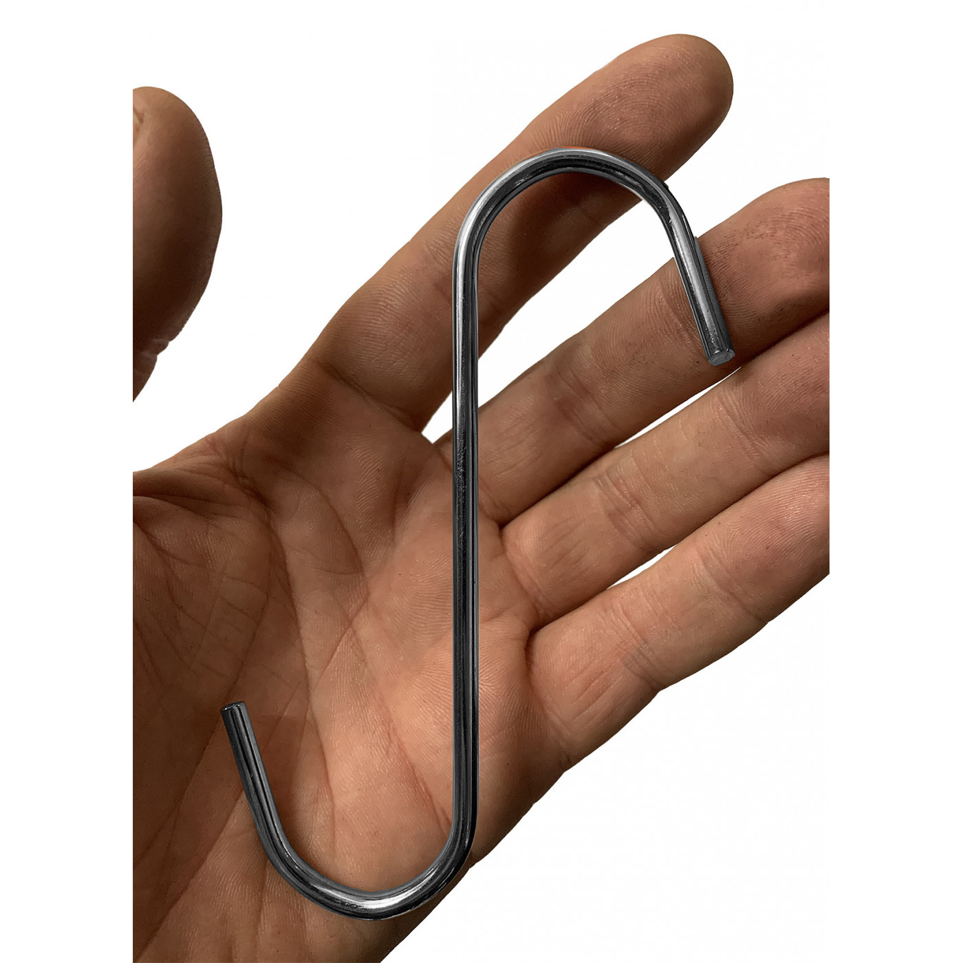 Set of 24 stainless steel Shooks (12 cm, chrome color) Wood, Tools