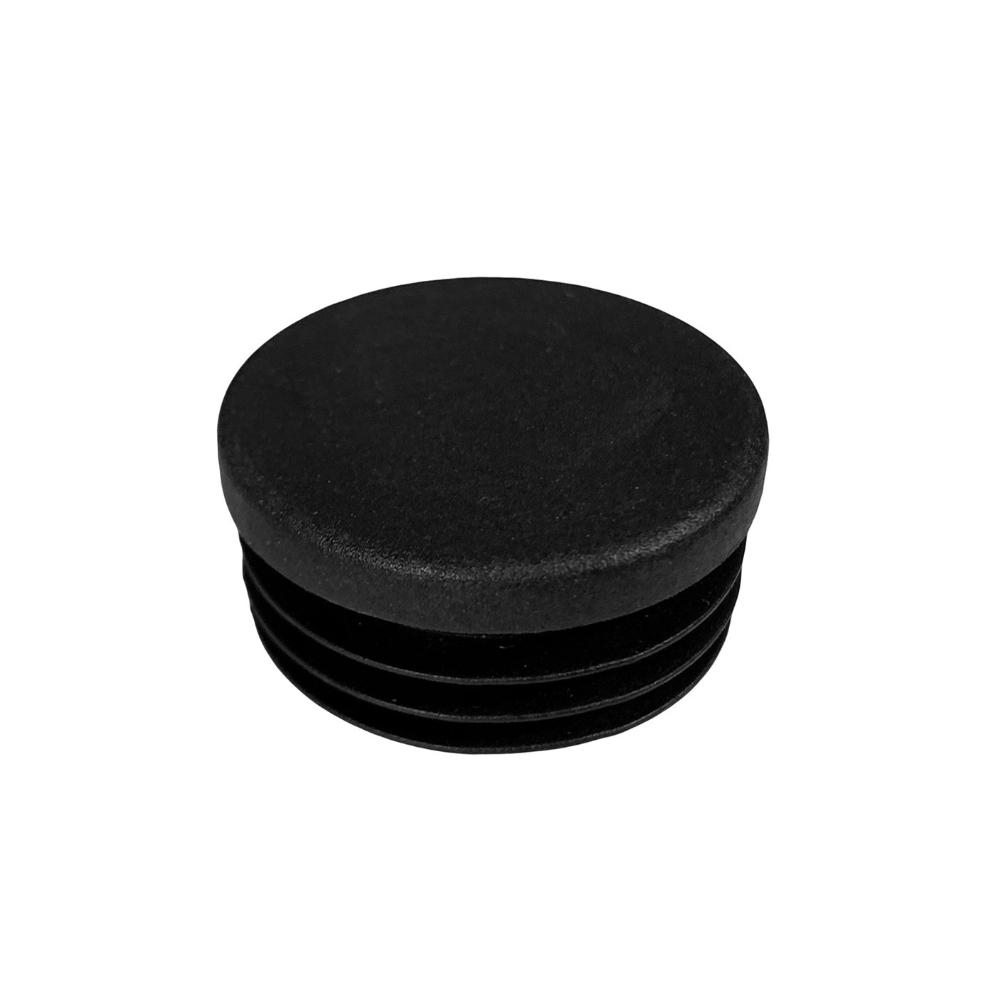 Set of 32 plastic chair leg caps (inside, round, 253435, black) [IRO
