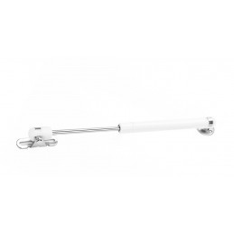 Universal gas spring with brackets (120N/12kg, 244 mm, white)
