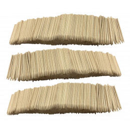 Set de 50 bâtonnets larges bois naturel - Créalia