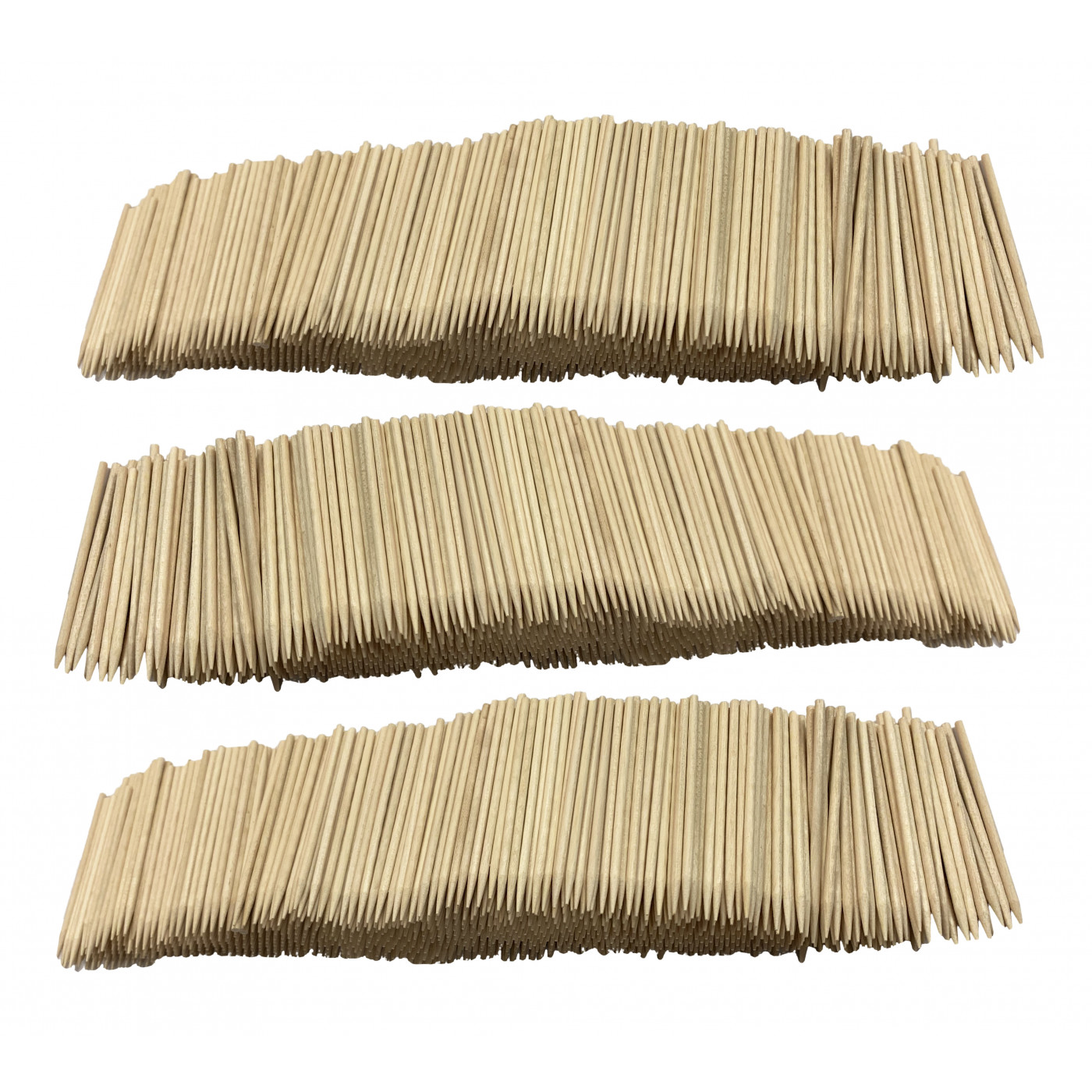 Set of 3000 wooden sticks (2.5 mm x 7 cm, pointed)