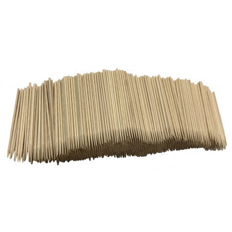 Set of 1500 wooden sticks (2.5 mm x 11 cm, pointed)