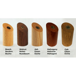 Set di 6 ganci appendiabiti in legno, legno di frassino