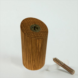 Lot de 6 patères en bois (porte-manteau), chêne