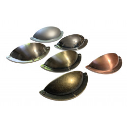 Set von 6 Metallgriffen für Schränke und Schubladen (Farbe 1: