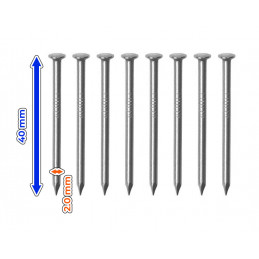 Pose med 120 gram søm (2,0x40 mm)