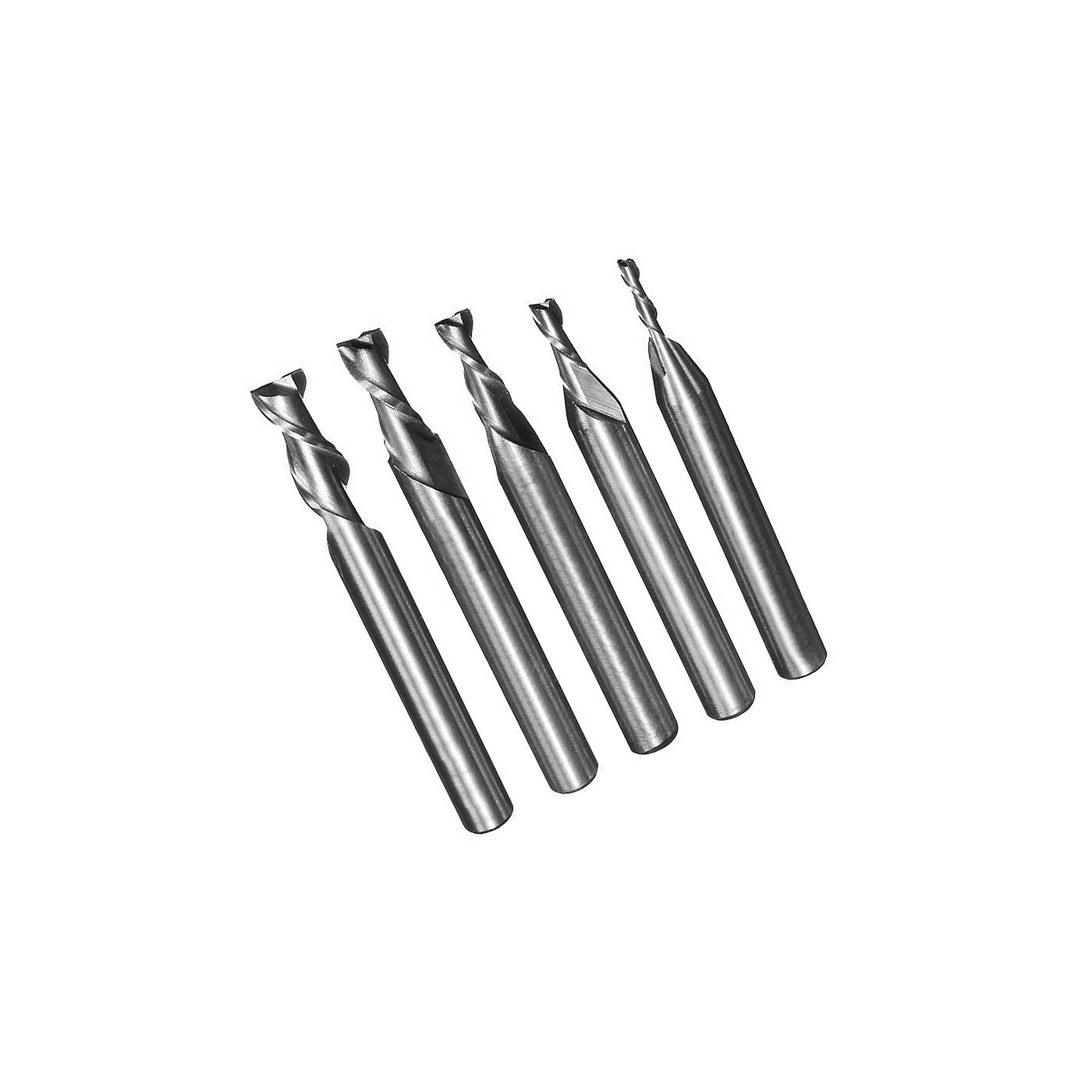 Set HSS milling cutters, 2 flutes (5 pcs: 2-6 mm)