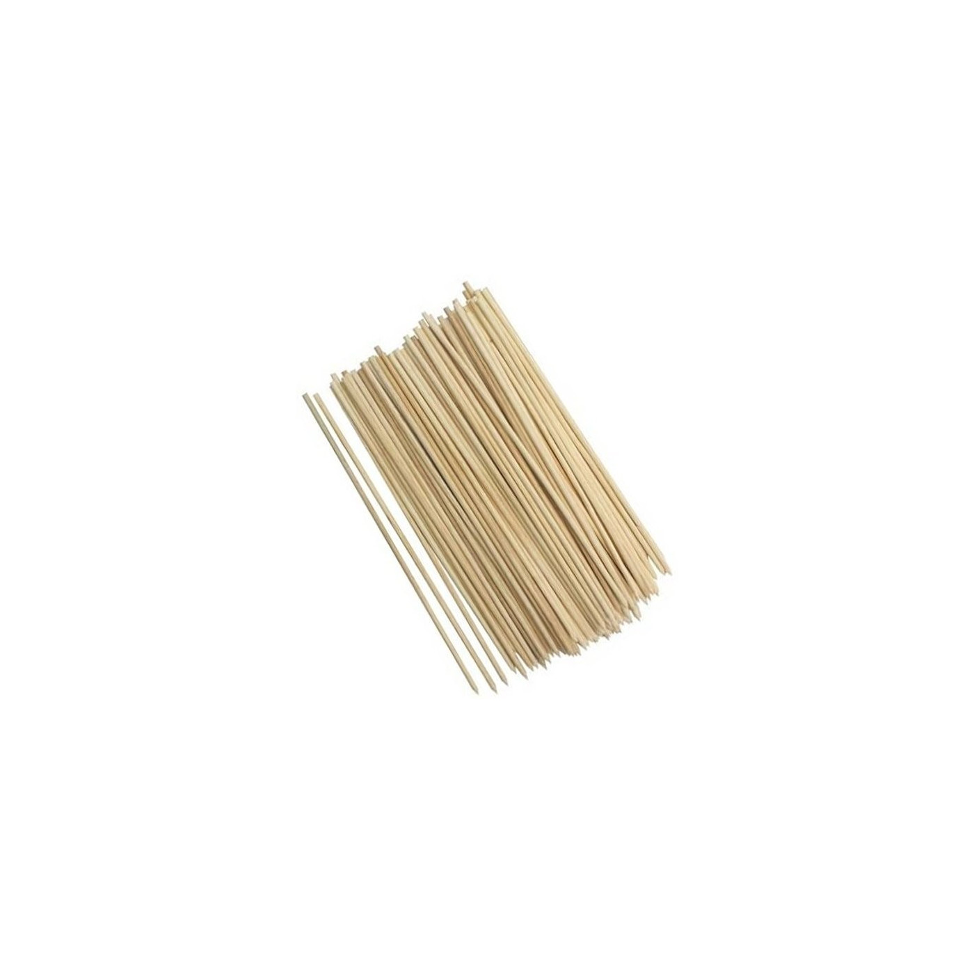 Juego de 600 brochetas de madera, 25 cm