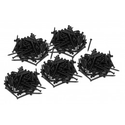 Set von 325 Stahlnägeln (2,0 x 30 mm, schwarz)