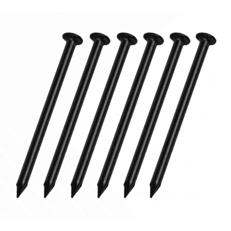 Set of 260 steel nails (2.0x40 mm, black)