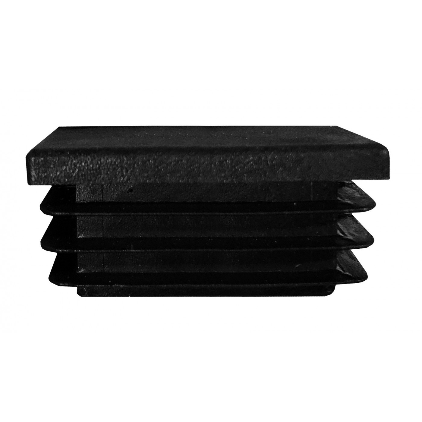 Set of 32 plastic chair leg caps (inside, rectangle, 82930, black) [IRA15x30B] Wood