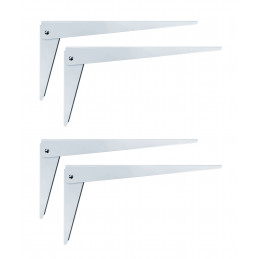 Set of 4 foldable shelf support brackets (size 2: 35 cm)