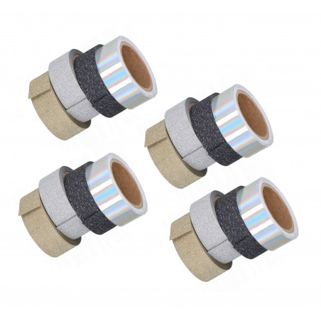 Set von 16 Rollen Glitzerband (4 Typen) Set von 16 Rollen Glitzerband (4 Typen)