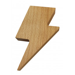 Schlüsselhalter aus Holz (Blitzpfeil, Magnet, Buchenholz)