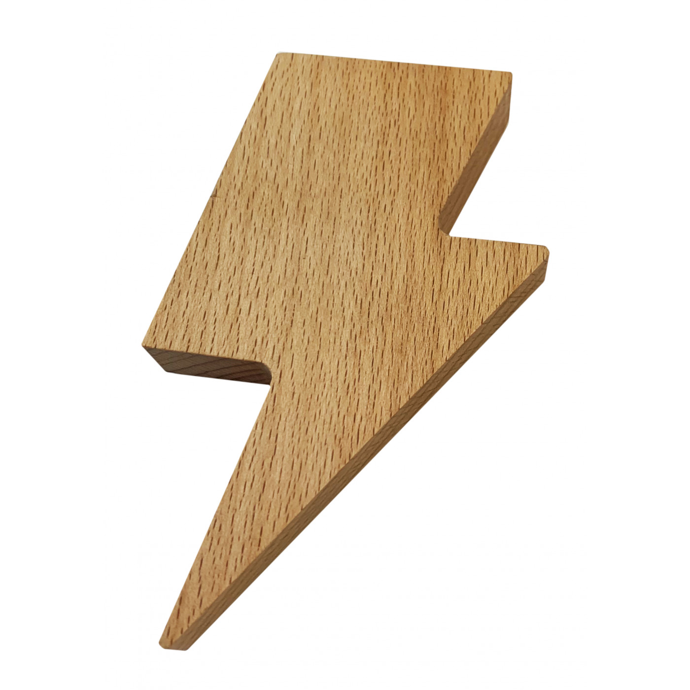 Schlüsselhalter aus Holz (Blitzpfeil, Magnet, Buchenholz)