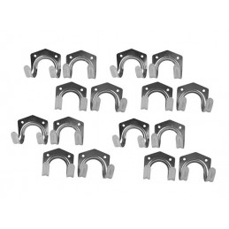 Set of 16 basic tool hooks for the garden