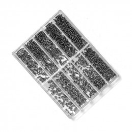 300 pcs ultra slim Mini Tiny Black Self Tapping Track Screws 1.2mm x 12mm 